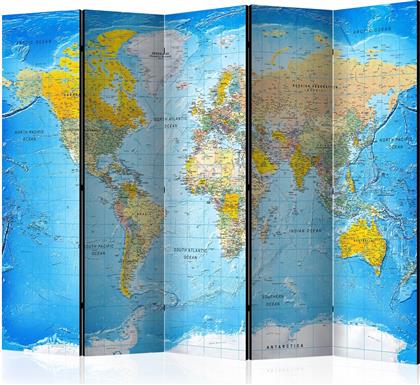 ΔΙΑΧΩΡΙΣΤΙΚΟ ΜΕ 5 ΤΜΗΜΑΤΑ - WORLD CLASSIC MAP [ROOM DIVIDERS] 225X172 POLIHOME