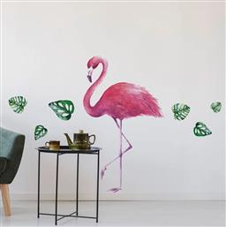 ΔΙΑΚΟΣΜΗΤΙΚΑ ΑΥΤΟΚΟΛΛΗΤΑ ΤΟΙΧΟΥ TROPICAL FLAMINGOS L POLIHOME