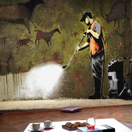 ΦΩΤΟΤΑΠΕΤΣΑΡΙΑ - BANKSY - CAVE PAINTING 150X105 POLIHOME