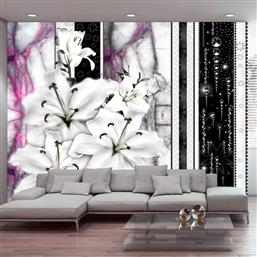 ΦΩΤΟΤΑΠΕΤΣΑΡΙΑ - CRYING LILIES ON PURPLE MARBLE 400X280 POLIHOME