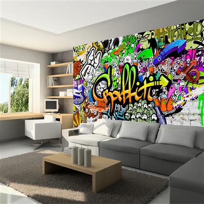ΦΩΤΟΤΑΠΕΤΣΑΡΙΑ - GRAFFITI ON THE WALL 100X70 POLIHOME