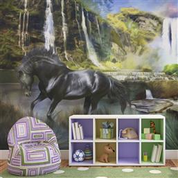 ΦΩΤΟΤΑΠΕΤΣΑΡΙΑ - HORSE ON THE BACKGROUND OF SKY-BLUE WATERFALL 350X270 POLIHOME από το POLIHOME