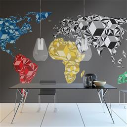 ΦΩΤΟΤΑΠΕΤΣΑΡΙΑ - MAP OF THE WORLD - COLORFUL SOLIDS 400X309 POLIHOME από το POLIHOME