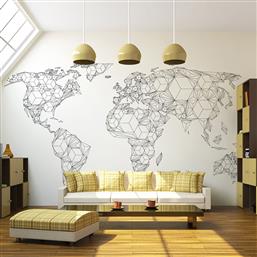 ΦΩΤΟΤΑΠΕΤΣΑΡΙΑ - MAP OF THE WORLD - WHITE SOLIDS 350X270 POLIHOME