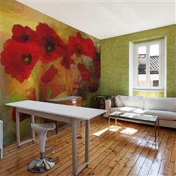 ΦΩΤΟΤΑΠΕΤΣΑΡΙΑ - POPPIES IN WARM TONE 350X270 POLIHOME