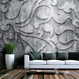 ΦΩΤΟΤΑΠΕΤΣΑΡΙΑ - SILVER BACKGROUND WITH FLORAL PATTERN 350X270 POLIHOME