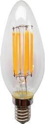 ΛΑΜΠΤΗΡΑΣ LED FILAMENT E14 CANDLE 6W 2700K DIMMABLE POLIHOME