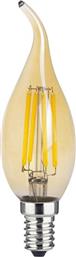 ΛΑΜΠΤΗΡΑΣ LED FILAMENT E14 CANDLE 6W 2700K DIMMABLE AMBER TIP POLIHOME από το POLIHOME