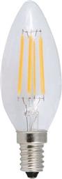 ΛΑΜΠΤΗΡΑΣ LED FILAMENT E14 CANDLE 6W 4000K DIMMABLE POLIHOME από το POLIHOME