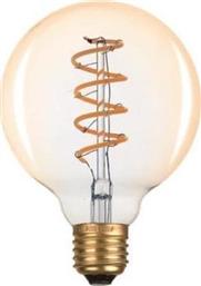 ΛΑΜΠΤΗΡΑΣ LED FILAMENT E27 GLOBE 6W 2700K AMBER G95 POLIHOME