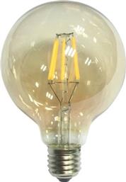 ΛΑΜΠΤΗΡΑΣ LED FILAMENT E27 GLOBE 6W 2700K DIMMABLE AMBER POLIHOME