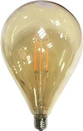 ΛΑΜΠΤΗΡΑΣ LED FILAMENT E27 TRIC 6W DIMMABLE AMBER POLIHOME από το POLIHOME