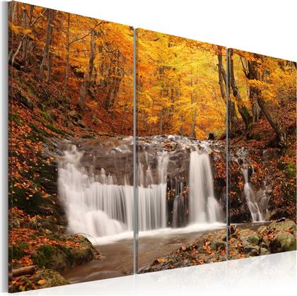 ΠΙΝΑΚΑΣ - A WATERFALL IN THE MIDDLE OF FALL TREES 90X60 POLIHOME