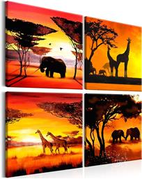 ΠΙΝΑΚΑΣ - AFRICAN ANIMALS (4 PARTS) 60X60 POLIHOME