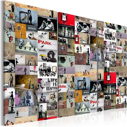 ΠΙΝΑΚΑΣ - ART OF COLLAGE: BANKSY III 90X60 POLIHOME