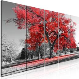 ΠΙΝΑΚΑΣ - AUTUMN IN THE PARK (5 PARTS) NARROW RED - 200X80 POLIHOME