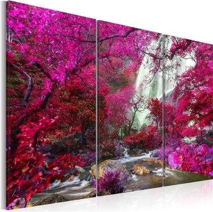 ΠΙΝΑΚΑΣ - BEAUTIFUL WATERFALL: PINK FOREST 90X60 POLIHOME