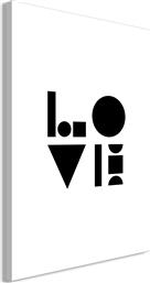 ΠΙΝΑΚΑΣ - BLACK, WHITE AND LOVE (1 PART) VERTICAL - 60X90 POLIHOME