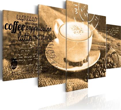 ΠΙΝΑΚΑΣ - COFFE, ESPRESSO, CAPPUCCINO, LATTE MACHIATO ... - SEPIA 200X100 POLIHOME