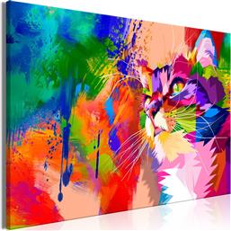 ΠΙΝΑΚΑΣ - COLOURFUL CAT (1 PART) WIDE 90X60 POLIHOME