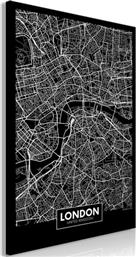 ΠΙΝΑΚΑΣ - DARK MAP OF LONDON (1 PART) VERTICAL - 60X90 POLIHOME