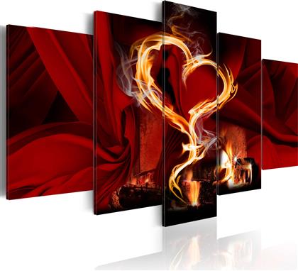 ΠΙΝΑΚΑΣ - FLAMES OF LOVE: HEART - 100X50 POLIHOME από το POLIHOME