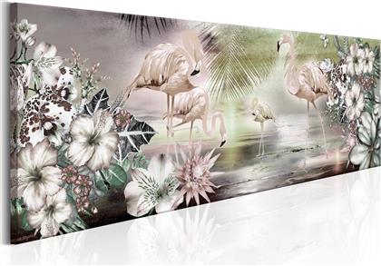 ΠΙΝΑΚΑΣ - FLAMINGOES AND FLOWERS 120X40 POLIHOME