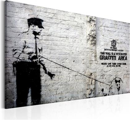 ΠΙΝΑΚΑΣ - GRAFFITI AREA (POLICE AND A DOG) BY BANKSY 60X40 POLIHOME