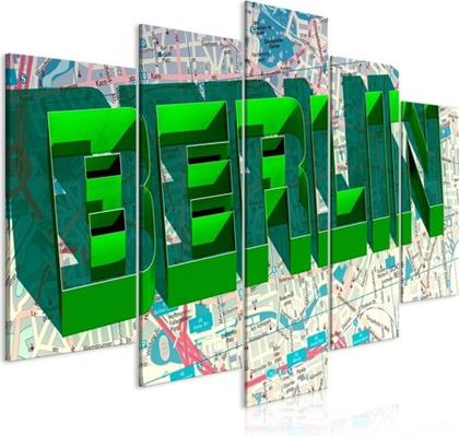 ΠΙΝΑΚΑΣ - GREEN BERLIN (5 PARTS) WIDE - 100X50 POLIHOME
