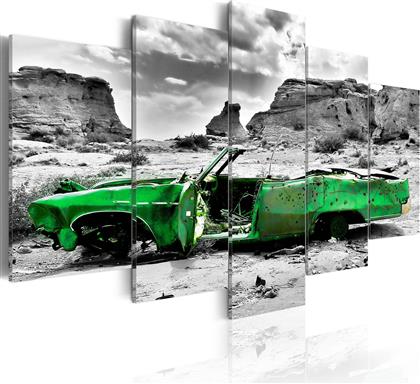 ΠΙΝΑΚΑΣ - GREEN RETRO CAR AT COLORADO DESERT 100X50 POLIHOME από το POLIHOME