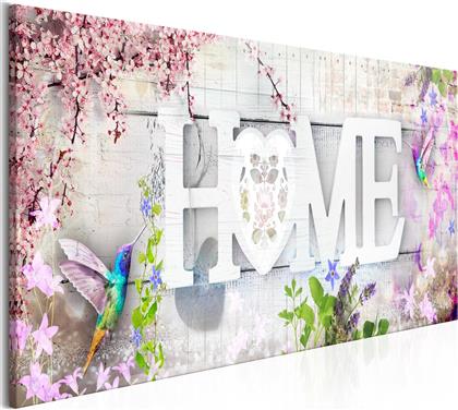 ΠΙΝΑΚΑΣ - HOME AND HUMMINGBIRDS (1 PART) PINK NARROW 135X45 POLIHOME