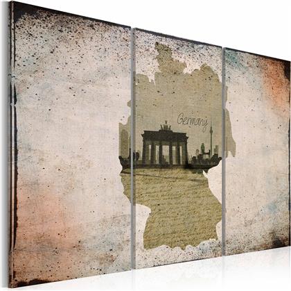 ΠΙΝΑΚΑΣ - MAP: GERMANY, BRANDENBURG GATE - TRIPTYCH 90X60 POLIHOME