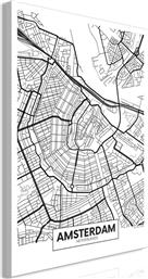ΠΙΝΑΚΑΣ - MAP OF AMSTERDAM (1 PART) VERTICAL - 60X90 POLIHOME από το POLIHOME
