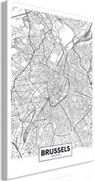 ΠΙΝΑΚΑΣ - MAP OF BRUSSELS (1 PART) VERTICAL - 60X90 POLIHOME από το POLIHOME
