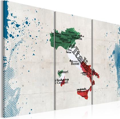 ΠΙΝΑΚΑΣ - MAP OF ITALY - TRIPTYCH 60X40 POLIHOME