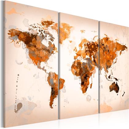 ΠΙΝΑΚΑΣ - MAP OF THE WORLD - DESERT STORM - TRIPTYCH 60X40 POLIHOME