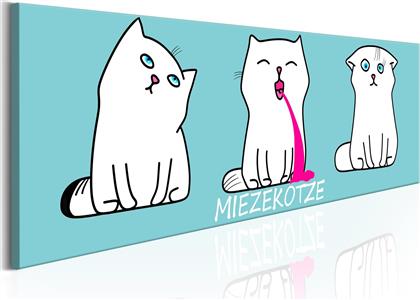 ΠΙΝΑΚΑΣ - MIEZEKOTZE: CAT TRIO (BLUE) 150X50 POLIHOME