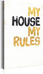 ΠΙΝΑΚΑΣ - MY HOME: MY HOUSE, MY RULES 60X90 POLIHOME