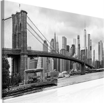 ΠΙΝΑΚΑΣ - ROAD TO MANHATTAN (1 PART) NARROW BLACK AND WHITE - 135X45 POLIHOME