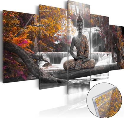 ΠΙΝΑΚΑΣ ΣΕ ΑΚΡΥΛΙΚΟ ΓΥΑΛΙ - AUTUMNAL BUDDHA [GLASS] - 100X50 POLIHOME
