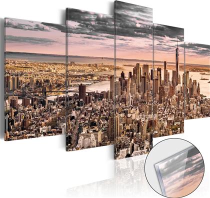ΠΙΝΑΚΑΣ ΣΕ ΑΚΡΥΛΙΚΟ ΓΥΑΛΙ - NEW YORK CITY: MORNING SKY [GLASS] - 200X100 POLIHOME από το POLIHOME