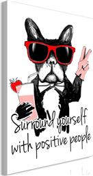 ΠΙΝΑΚΑΣ - SURROUND YOURSELF WITH POSITIVE PEOPLE (1 PART) VERTICAL - 60X90 POLIHOME