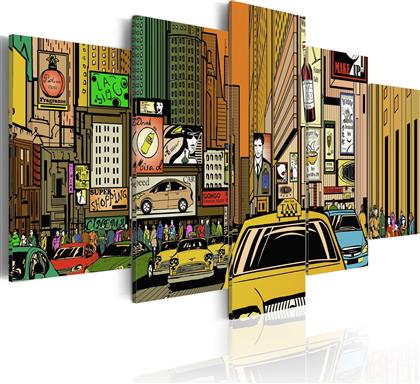 ΠΙΝΑΚΑΣ - THE STREETS OF NEW YORK CITY IN CARTOONS 200X100 POLIHOME