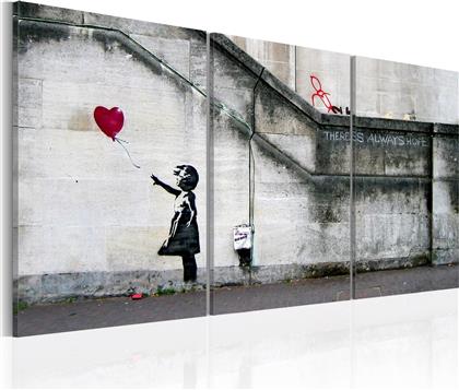 ΠΙΝΑΚΑΣ - THERE IS ALWAYS HOPE (BANKSY) - TRIPTYCH 120X60 POLIHOME