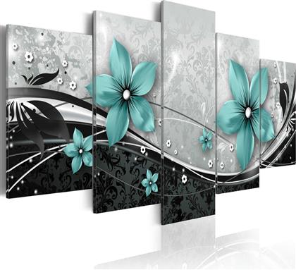 ΠΙΝΑΚΑΣ - TURQUOISE FLOWER OF NIGHT 100X50 POLIHOME από το POLIHOME