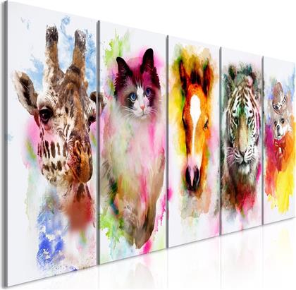 ΠΙΝΑΚΑΣ - WATERCOLOUR ANIMALS (5 PARTS) NARROW 200X80 POLIHOME από το POLIHOME