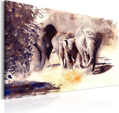 ΠΙΝΑΚΑΣ - WATERCOLOUR ELEPHANTS 90X60 POLIHOME