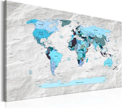 ΠΙΝΑΚΑΣ - WORLD MAP: BLUE PILGRIMAGES 120X80 POLIHOME από το POLIHOME