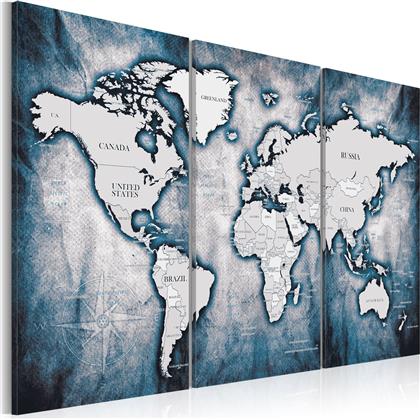 ΠΙΝΑΚΑΣ - WORLD MAP: INK TRIPTYCH 90X60 POLIHOME