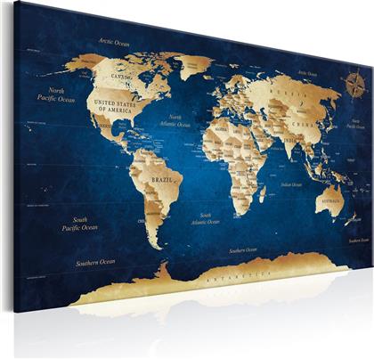 ΠΙΝΑΚΑΣ - WORLD MAP: THE DARK BLUE DEPTHS 60X40 POLIHOME από το POLIHOME